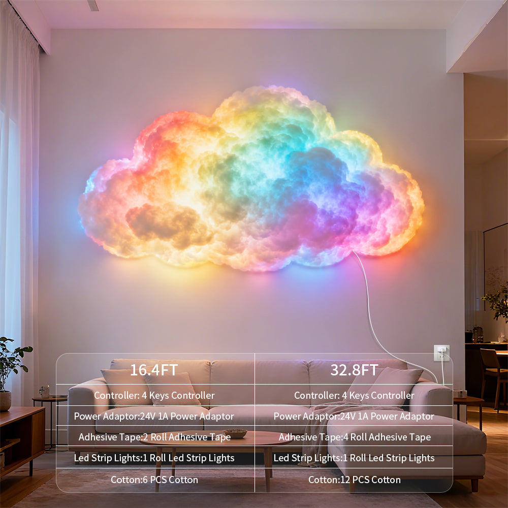 Upgraded 3D Thundercloud LED Light Upgraded 3D Lightning Cloud LED Light