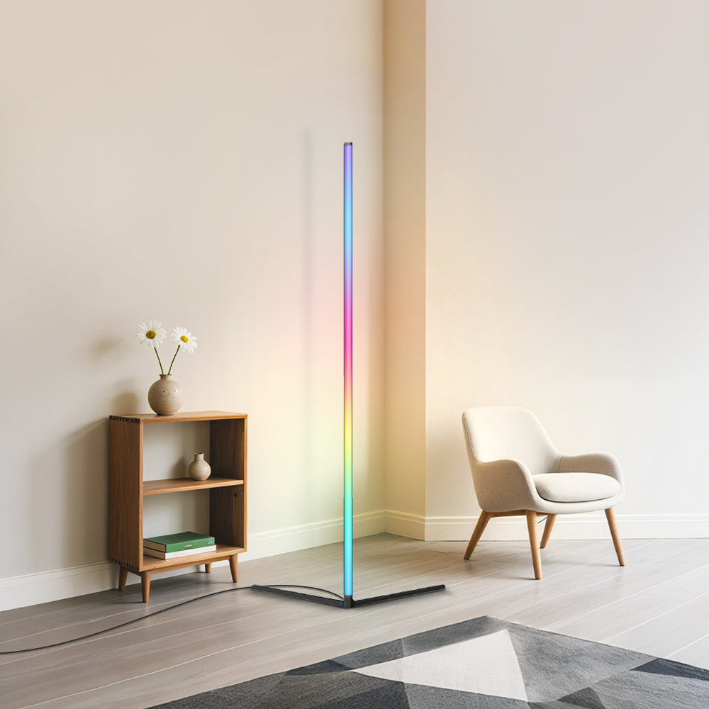 Smart RGB Corner Floor Lamp with App Music Synchronization